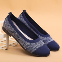 Damen Bequeme Ballerinas mit flexiblem und atmungsaktivem Obermaterial – Blau