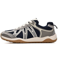 Damen Atmungsaktive Fitness-Sneaker mit flexiblem Mesh-Obermaterial und rutschfester Sohle – Blau