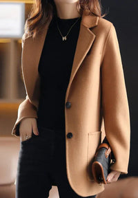 Bliz | Woll Blazer Mantel – Braun