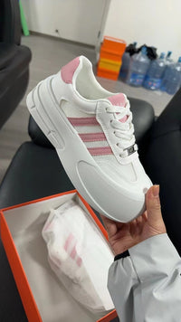 Damen Komfortable Sneakers mit rutschfester Sohle und atmungsaktivem Mesh-Obermaterial – Rosarot