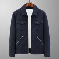 HINNAK - CORDJACKE – Dunkelblau