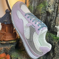 Damen Atmungsaktive Sneaker mit flexiblem Obermaterial und rutschfester Sohle – Lila