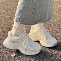 Damen Sportliche Sneakers mit ergonomischer Dämpfung und atmungsaktivem Mesh-Obermaterial – Beige