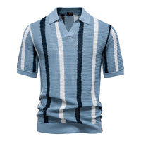 Leon | Stilvolles Polo im Capri Look – Blau