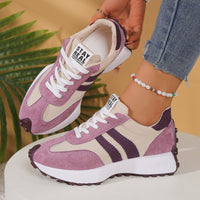 Damen Sportliche Sneakers mit rutschfester Sohle und atmungsaktivem Obermaterial – Lila