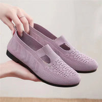 Damen Komfortable Ballerinas mit atmungsaktivem Design – Lila
