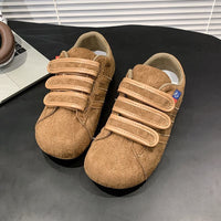 Damen Komfortable Klettverschluss-Schuhe mit weichem Innenfutter – Khaki