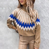HOHER KRAGEN | BEQUEMER STRICKSTIL – Khaki