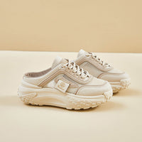 Damen Sneaker mit atmungsaktivem Mesh-Obermaterial und flexibler Laufsohle – Khaki