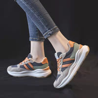 Damen Sportliche Sneakers mit ergonomischer Dämpfung – Graubeige