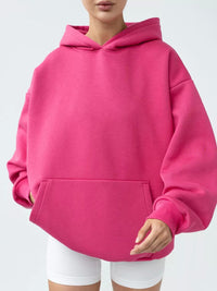 Heidi-Mode | Lässiger lockerer Pullover Sweatshirt – Magenta