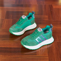 Damen Sportliche Sneakers mit hohem Tragekomfort und atmungsaktivem Obermaterial – Grün