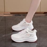 Damen Sportliche Laufschuhe mit rutschfester Sohle und atmungsaktivem Obermaterial – Weiß