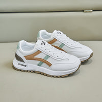 Damen Sportliche Sneaker mit dämpfendem Sohlenprofil und modernem Design – Khaki