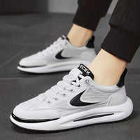 Damen Sportliche Sneakers mit flexibler Sohle und atmungsaktivem Obermaterial – Weißschwarz