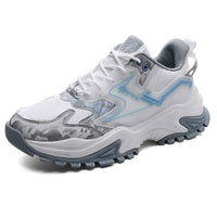 Damen Sportliche Sneaker mit verstärktem Dämpfungssystem und rutschfester Außensohle – Grau