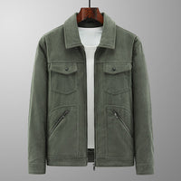 HINNAK - CORDJACKE – Militärgrün