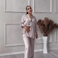 Kelen™ | Urban Stilvolles Hemd und Hosen-Set – Grau