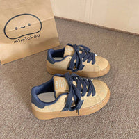 Damen Sportliche Sneakers mit strapazierfähigem Obermaterial und rutschfester Sohle – Camel