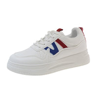Damen Hohe Plattform-Sneaker mit orthopädischer Dämpfung und stylischem Design – Rot