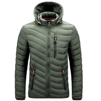 Luigi | Leichte Winterjacke für Herren – Olivgrün