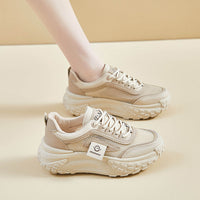 Damen Sportliche Sneakers mit atmungsaktivem Mesh-Obermaterial und innovativer Dämpfungstechnologie – Khaki