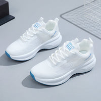 Damen Atmungsaktive Laufsneakers mit innovativem Dämpfungssystem – Weiß