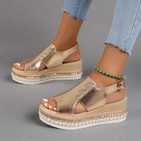 Sighild | Orthopädische Palma Sandalen für Komfort – Gold 320