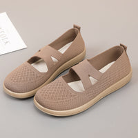 Damen Bequeme und atmungsaktive Slip-On Sneakers – Khaki