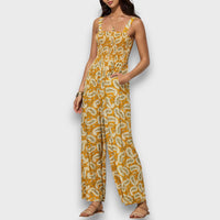 Seraphie – Floraler Jumpsuit – Gelb