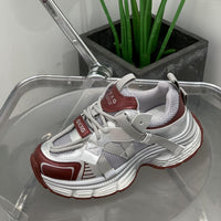 Damen Sportliche Sneakers mit strapazierfähigem Mesh-Obermaterial und innovativer Dämpfungstechnologie – Rot