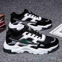 Damen Trendige Sneakers mit komfortabler Dämpfung und atmungsaktivem Obermaterial – Schwarzgrün