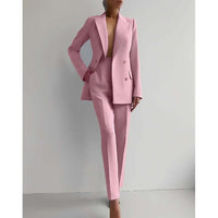 Heidi-Mode | Lässige Elegante Jacke Anzug – Rosa