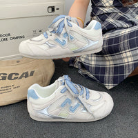 Damen Sportliche Sneakers mit atmungsaktivem Mesh-Obermaterial und rutschfester Sohle – Blau