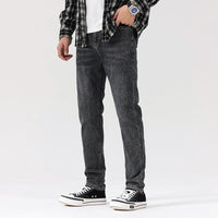 Marlon | Slim Tapered Stretch-Jeans – Schwarz