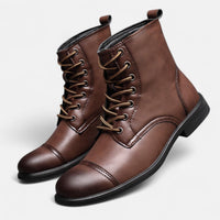 Martino™ | Elegante Herrenstiefel aus Kunstleder – Dunkelbraun
