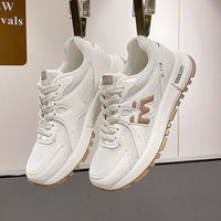 Damen Sportliche Lauf-Sneaker mit atmungsaktivem Mesh-Obermaterial und gepolsterter Sohle – Khaki