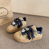 Damen Sneakers mit verspieltem Design und bequemer Sohle – Camel