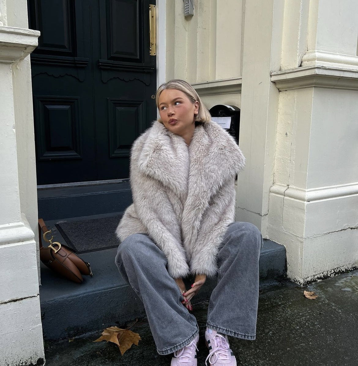 Wikase | Elegante warme Felljacke