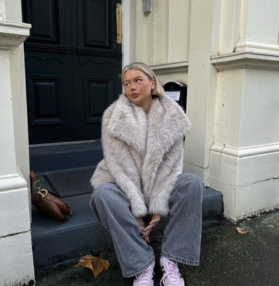 Wikase | Elegante warme Felljacke