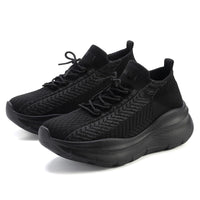 Damen Sneaker mit massivem Komfort und atmungsaktivem Obermaterial – Schwarz