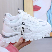 Damen Sportliche Chunky Sneakers mit Atmungsaktivem Obermaterial – Grau