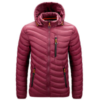 Luigi | Leichte Winterjacke für Herren – Weinrot