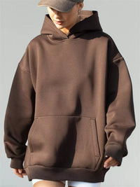 Heidi-Mode | Lässiger lockerer Pullover Sweatshirt – Braun