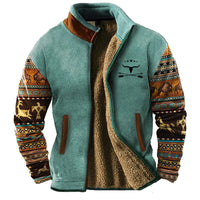 Marcoo – Lässige Fleece Jacke – Blau