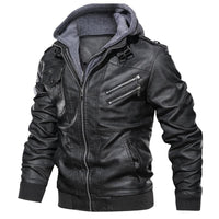 Die Connor Lederjacke – Grau