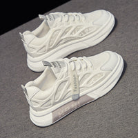 Damen Sportliche Sneaker mit atmungsaktiver Netzstruktur und ergonomischer Dämpfung – Grau
