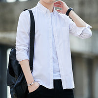 Sven | Herren Slim Button-Down Hemd – Weiß