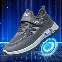 Damen Sportliche Sneaker mit innovativem Klettverschluss und atmungsaktiver Mesh-Oberfläche – Grau