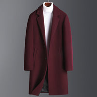 Friedrich | Warmer Wollmantel – Rot